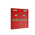 puertas de puertas de acero inoxidables modernas para la puerta de escape resistente al fuego de metal de acero con clasificación de fuego